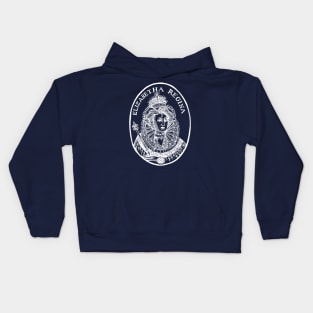 Woodcut Portrait of Queen Elizabeth I Kids Hoodie